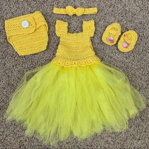Crocheted Disney’s Bell Costume Dress